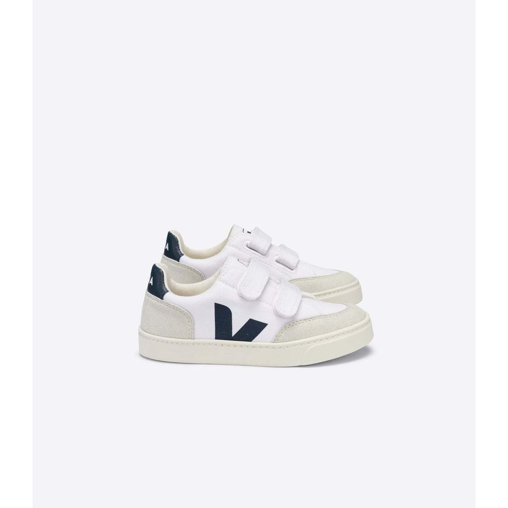 White Kids\' Veja V-12 CANVAS Shoes | AU 806DFM